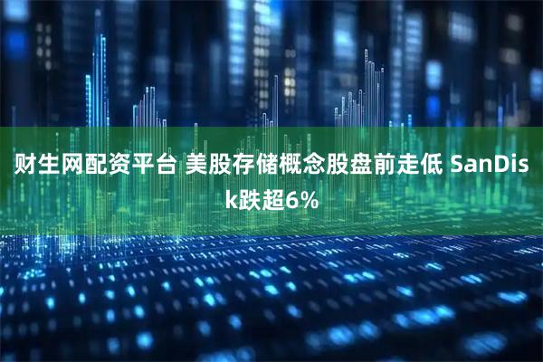 财生网配资平台 美股存储概念股盘前走低 SanDisk跌超6%