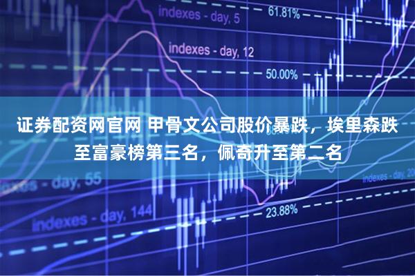 证券配资网官网 甲骨文公司股价暴跌，埃里森跌至富豪榜第三名，佩奇升至第二名